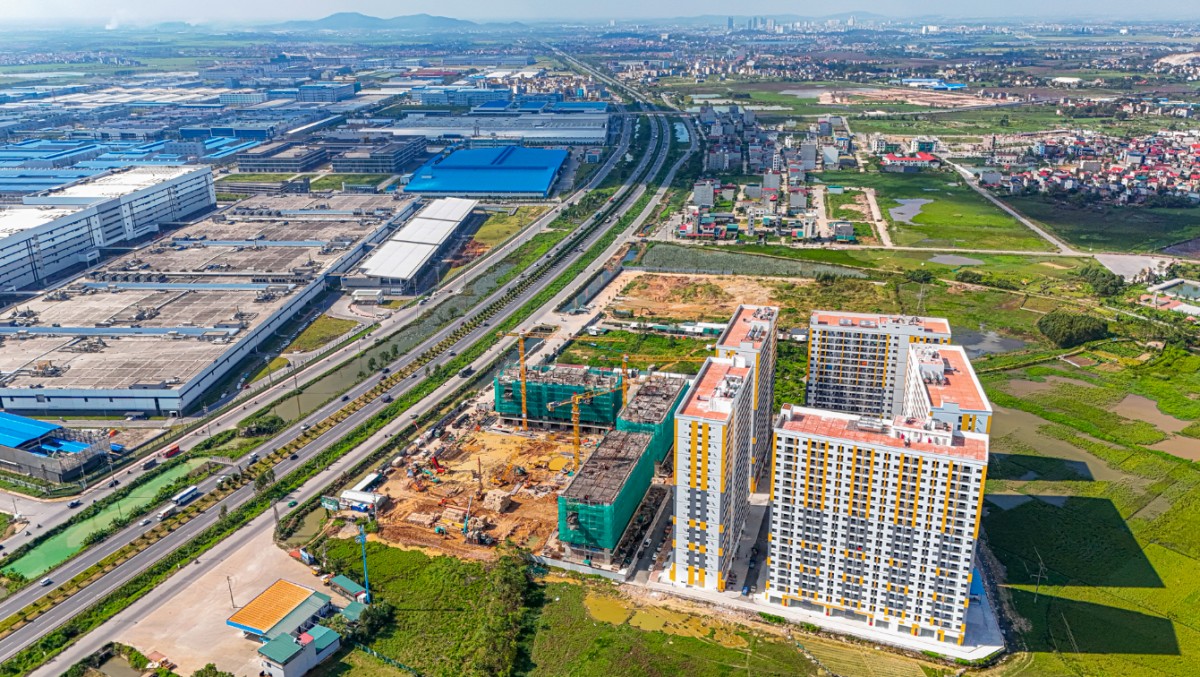 Một dự án nhà ở xã hội tại Bắc Giang - Ảnh: Quốc Tuấn