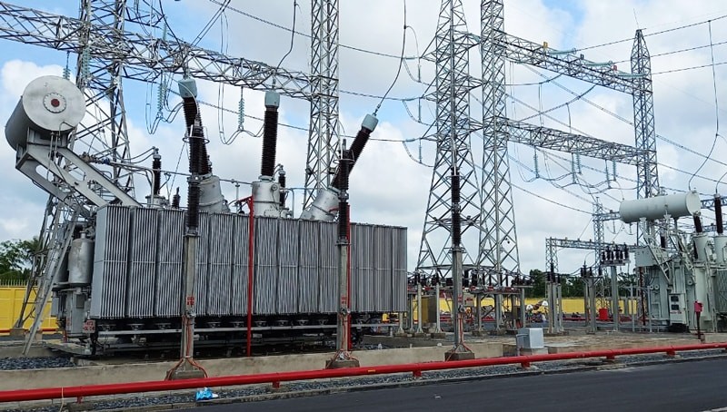 Trạm biến áp 220kV Châu Thành (tỉnh Hậu Giang). Ảnh: Thanh Hải  Trạm biến áp 220kV Châu Thành (tỉnh Hậu Giang). Ảnh: Thanh Hải