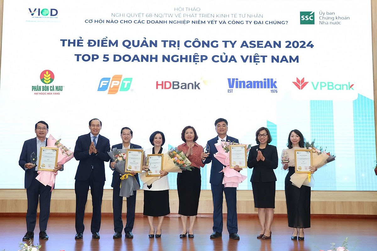 PVCFC: Top 5 doanh nghiệp dẫn đầu thẻ điểm ASEAN ACGS
