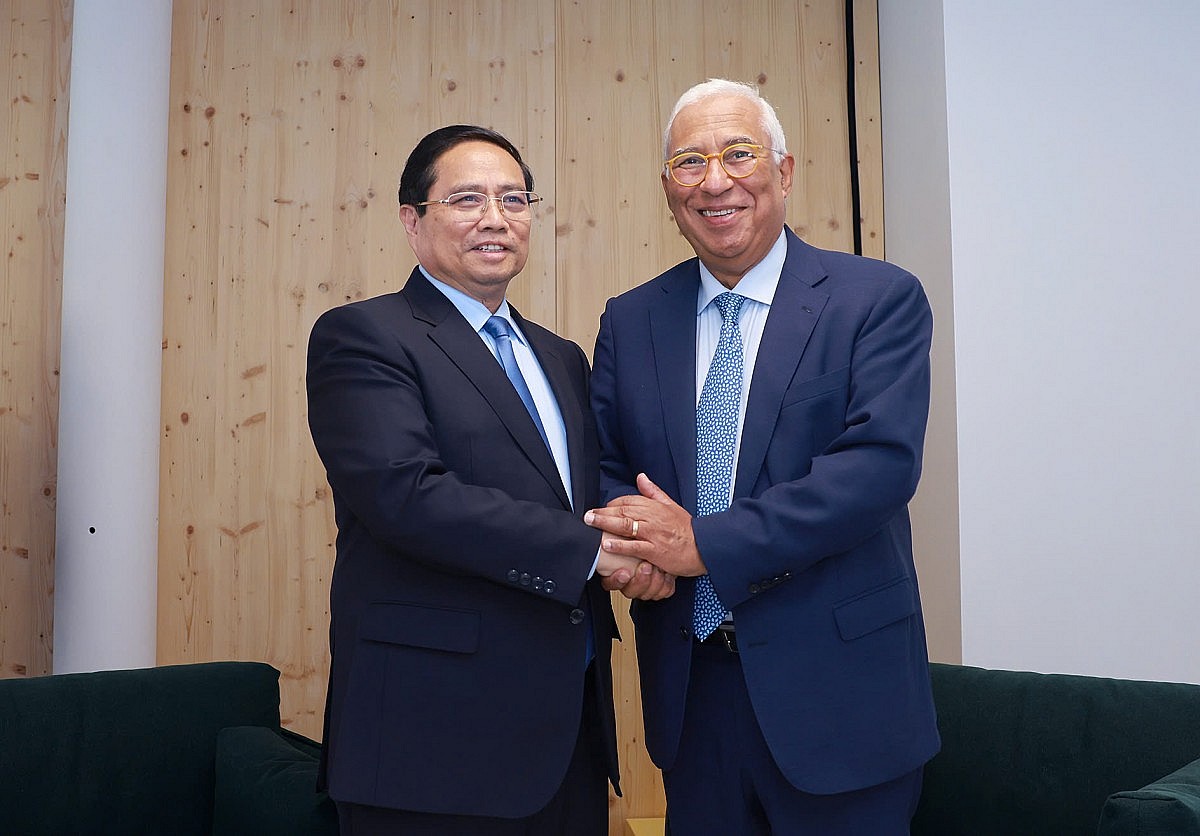 Thủ tướng Chính phủ Phạm Minh Chính gặp Chủ tịch Hội đồng Châu Âu Antonio Costa.. Ảnh: VGP/Nhật Bắc Thủ tướng Chính phủ Phạm Minh Chính gặp Chủ tịch Hội đồng Châu Âu Antonio Costa.. Ảnh: VGP/Nhật Bắc