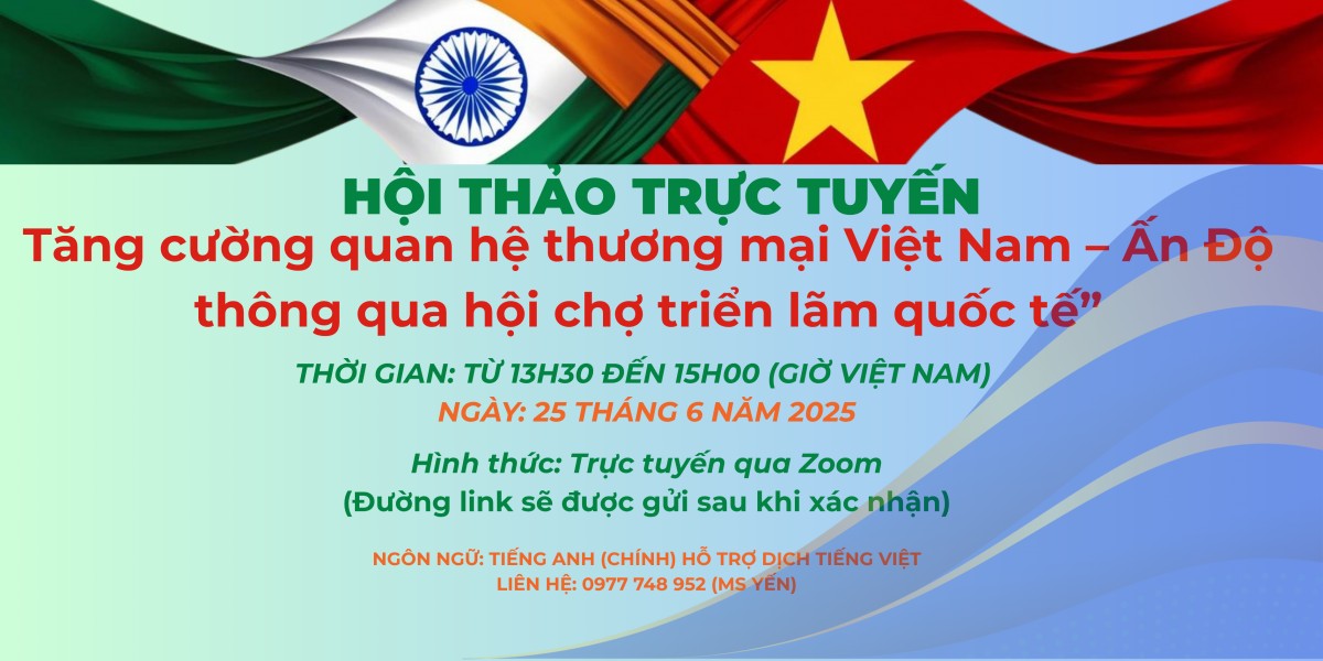 Thúc đẩy xuất khẩu sang Ấn Độ qua hội chợ quốc tế