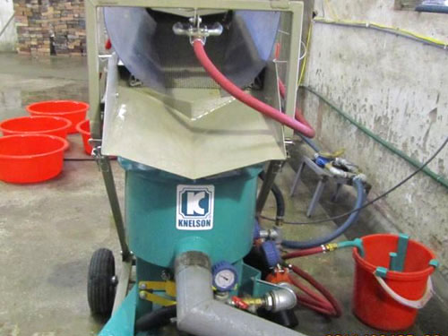 Thí nghiệm tuyển quặng vàng gốc bằng thiết bị tuyển Knelson