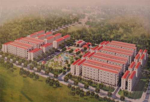 Phối cảnh dự án khu nhà ở công nhân KCN Nhơn Trạch khi hoàn thành