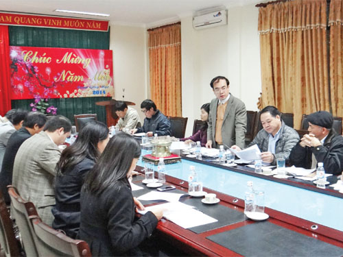 Lãnh đạo nhà trường làm việc với Vụ Phát triển nguồn nhân lực- Bộ Công Thương về công tác phát triển nhà trường lên học viện