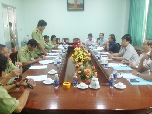 Thứ trưởng Đỗ Thắng Hải làm việc tại Sở Công Thương Kiên Giang