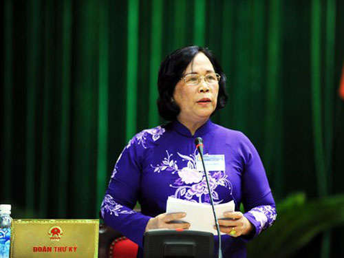 Bộ trưởng Bộ Lao động - Thương binh và Xã hội Phạm Thị Hải Chuyền.