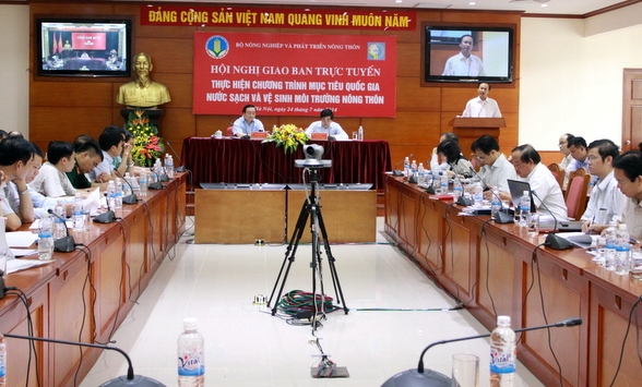 Hội nghị giao ban trực tuyến về Chương trình mục tiêu quốc gia nước sạch và vệ sinh môi trường nông thôn