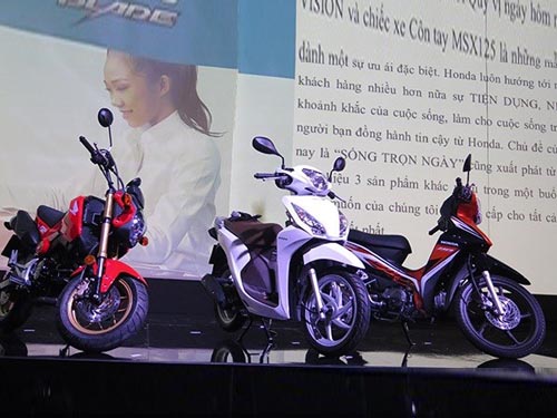 Ba mẫu xe mới của Honda.