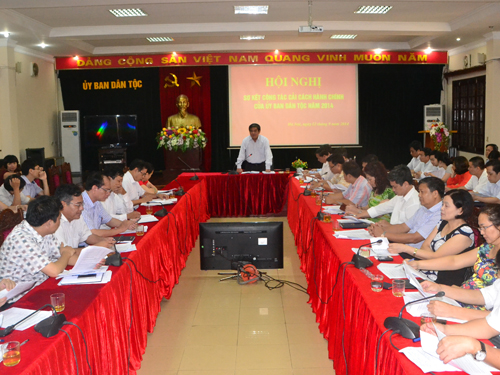 Hội nghị quán triệt thực hiện cải cách hành chính phục vụ công tác dân tộc