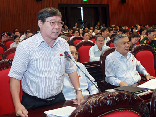 Đại biểu Lê Như Tiến (đoàn Quảng Trị).