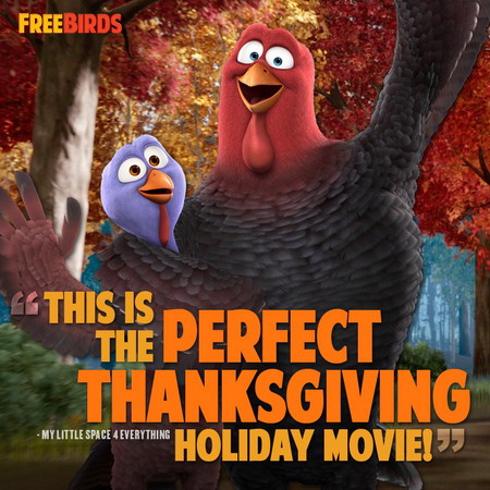 Tạo hình nhân vật ngộ nghĩnh và hài hước của "Free Birds". Ảnh: Relativity Media.