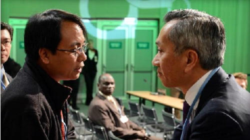  Naderev Sano, trưởng phái đoàn Phillipines, tại Hội nghị Liên Hợp Quốc về biến đổi khí hậu COP 19. 