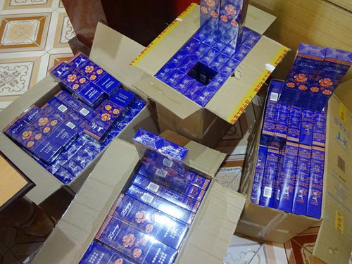 Thuốc lá lậu của đối tượng Đặng Thị Mai Lan