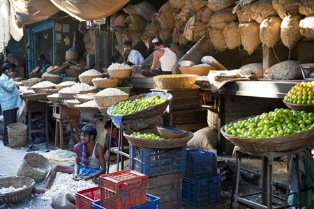 Chợ Bhendi Bazaar Mumbai, Ấn Độ