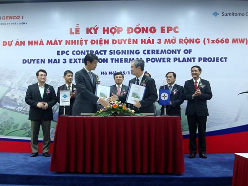 Lễ ký kết giữa EVN và Sumitomo