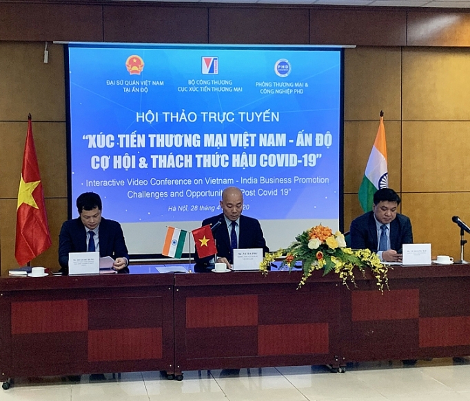 Hơn 150 doanh nghiệp tham gia Hội nghị trực tuyến Việt Nam – Ấn Độ hon 150 doanh nghiep tham gia hoi nghi truc tuyen viet nam an do
