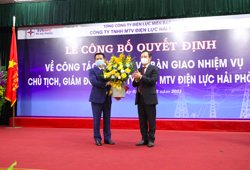 EVNNPC bổ nhiệm Chủ tịch kiêm giám đốc PC Hải Phòng EVNNPC bổ nhiệm Chủ tịch kiêm giám đốc PC Hải Phòng