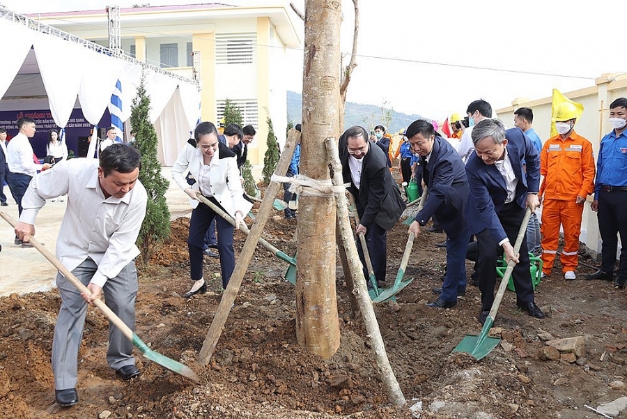 Lai Châu: Khánh thành trường tiểu học bán trú Mù Sang Lai Châu: Khánh thành trường tiểu học bán trú Mù Sang