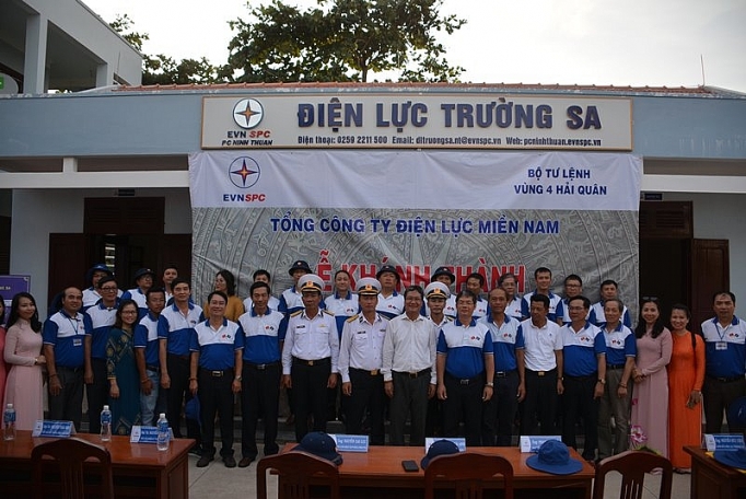 Đã có trụ sở điện lực ở Trường Sa da co tru so dien luc o truong sa