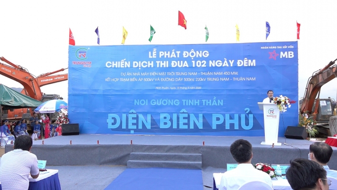 trung nam group phat dong thi dua du an nha may dien mat troi ket hop cong trinh truyen tai 500kv