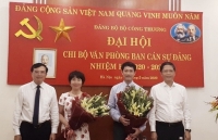 Chi bộ Văn phòng Ban cán sự đảng Bộ Công Thương tổ chức thành công Đại hội Chi bộ lần thứ nhất, nhiệm kỳ 2020 - 2022