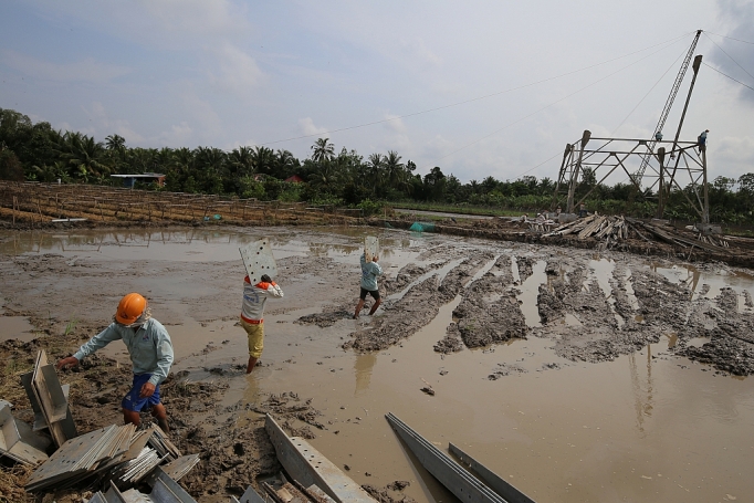 Đường dây 500 kV Sông Hậu - Đức Hòa trên đường về đích duong day 500 kv song hau duc hoa tren duong ve dich