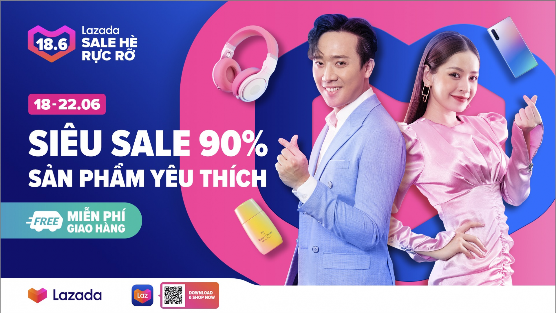 Lazada miễn phí giao hàng không giới hạn cho Lễ hội mua sắm “Sale hè rực rỡ” lazada mien phi giao hang khong gioi han cho le hoi mua sam sale he ruc ro