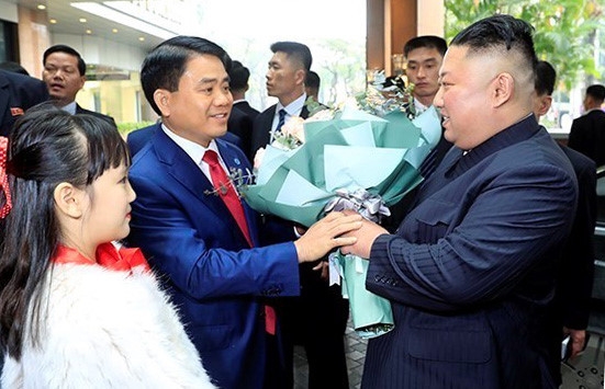 dprk chairman arrives at dong dang station beginning vietnam visit