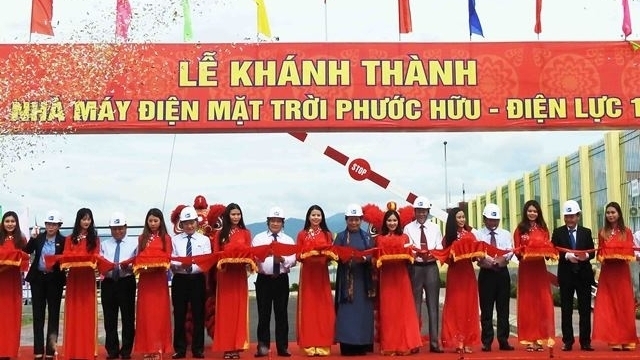 Solar power plant becomes operational in Ninh Thuan