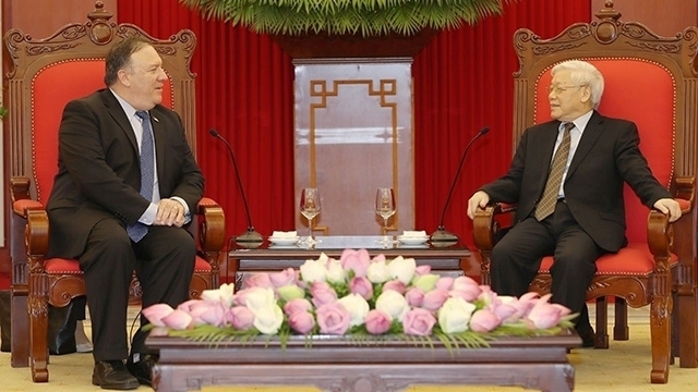 Party chief receives US Secretary of State