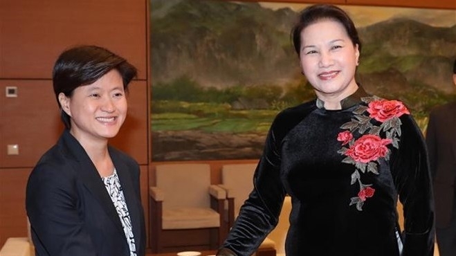 NA Chairwoman, ambassador discuss upcoming trip to Singapore