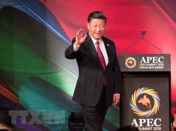 chinese leader urges apec members to work towards open global economy