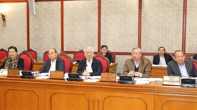 Party leader chairs Politburo’s meeting
