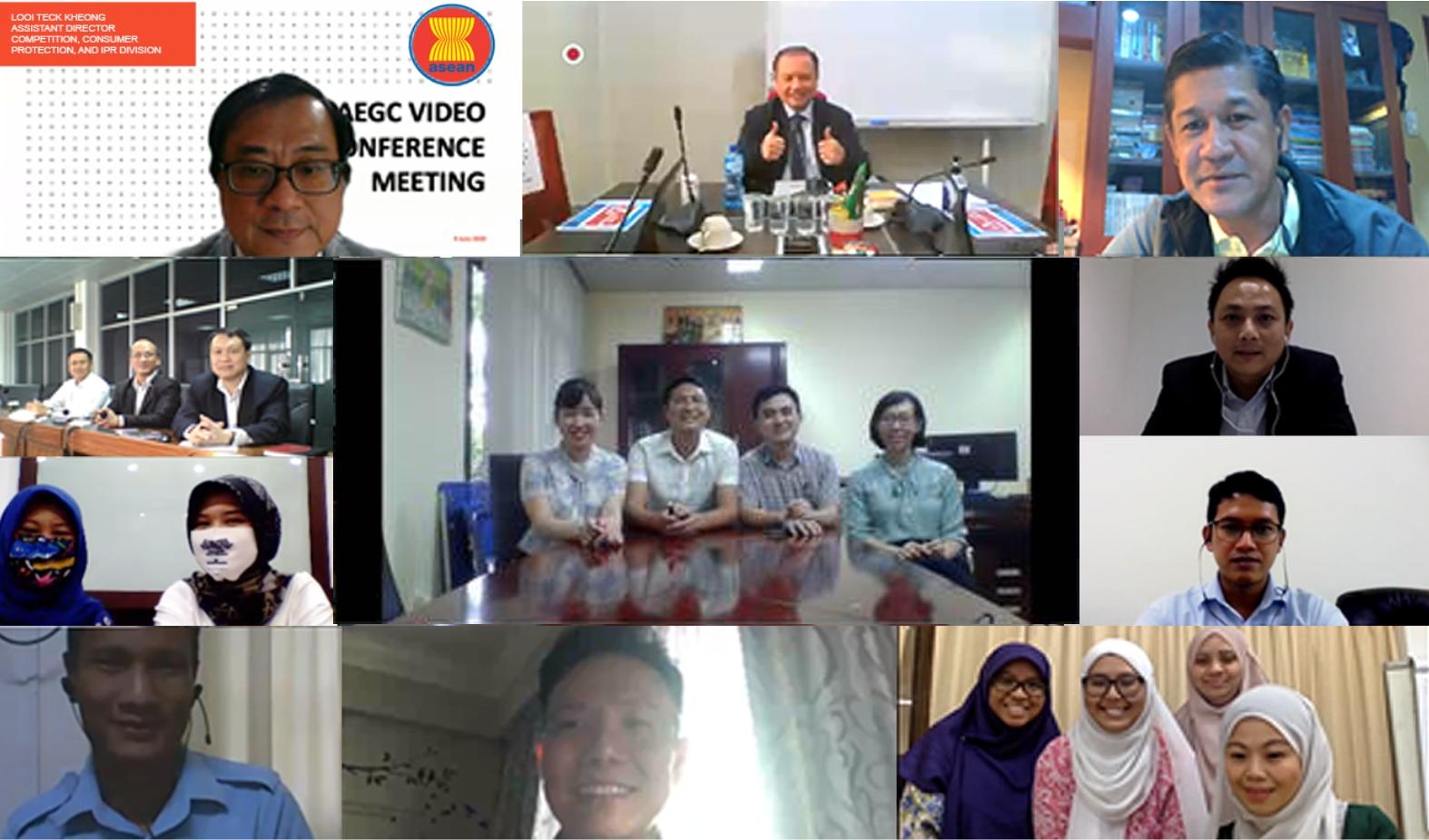 Cuộc họp Nhóm chuyên gia cạnh tranh ASEAN (Nhóm AEGC) trực tuyến lần thứ nhất Cuộc họp Nhóm chuyên gia cạnh tranh ASEAN (Nhóm AEGC) trực tuyến lần thứ nhất