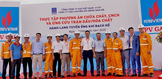 Công ty Vận chuyển khí Đông Nam bộ tổ chức diễn tập PCCC cong ty van chuyen khi dong nam bo to chuc dien tap pccc