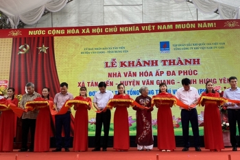 PVN, PV GAS tài trợ xây dựng công trình Nhà văn hóa cộng đồng tại Hưng Yên