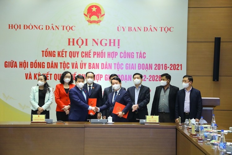 Hội đồng Dân tộc và Ủy ban Dân tộc Ký kết Quy chế phối hợp công tác giai đoạn 2022-2026