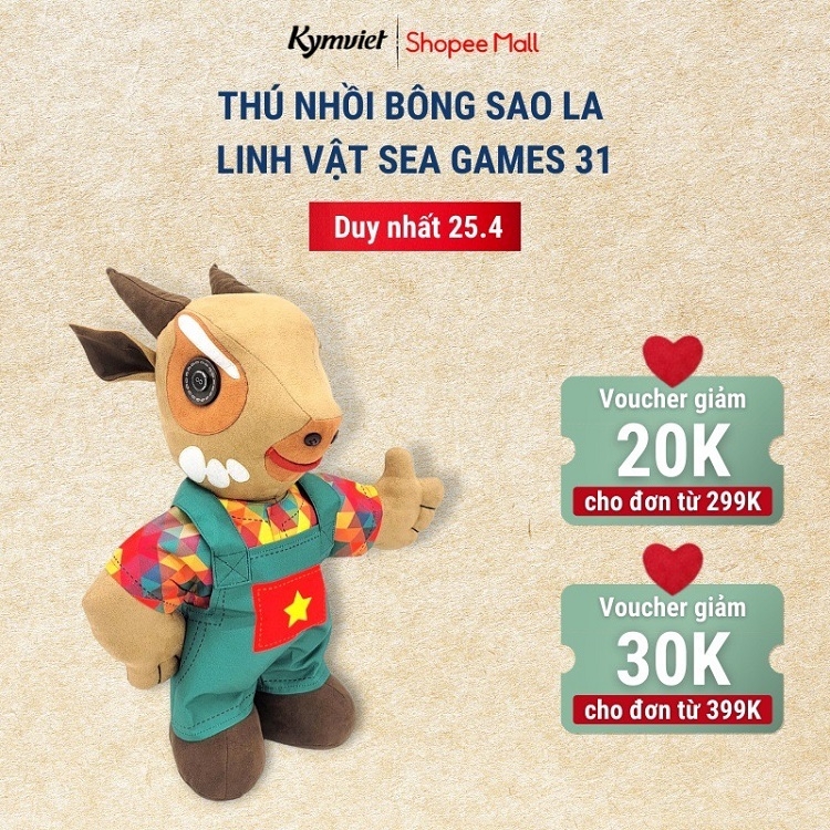 Thú nhồi bông Sao La rao bán trên Shopee Thú nhồi bông Sao La rao bán trên Shopee