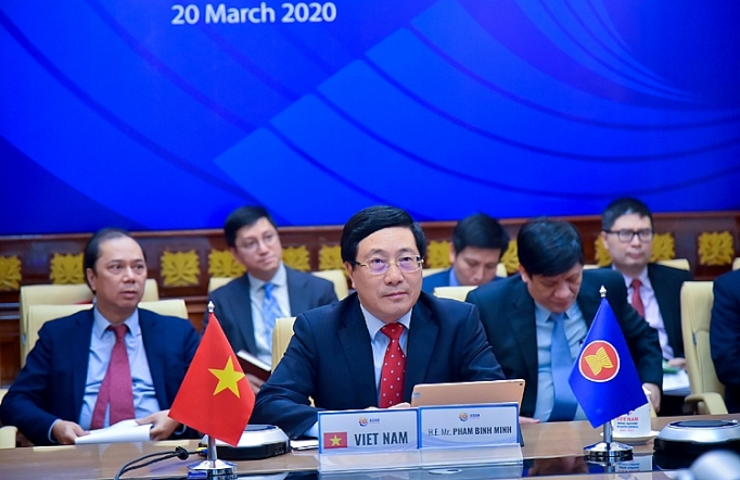 ASEAN-EU nỗ lực duy trì trao đổi thương mại, đầu tư trong đại dịch Covid-19 asean eu no luc duy tri trao doi thuong mai dau tu trong dai dich covid 19