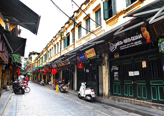 pho phuong ha noi vang lang truoc gio cach ly toan xa hoi