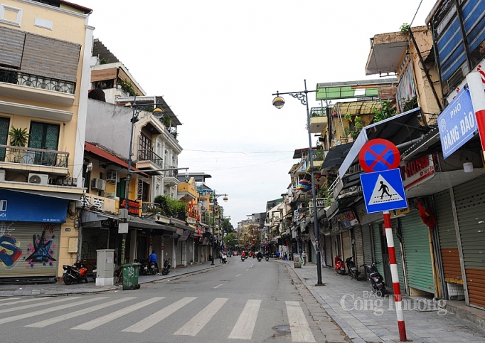 pho phuong ha noi vang lang truoc gio cach ly toan xa hoi