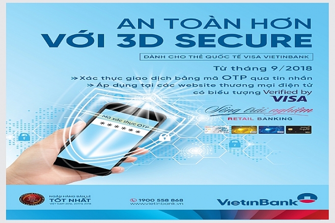 Vietinbank bảo mật tối ưu thẻ visa bằng 3D Secure vietinbank bao mat toi uu the visa bang 3d secure