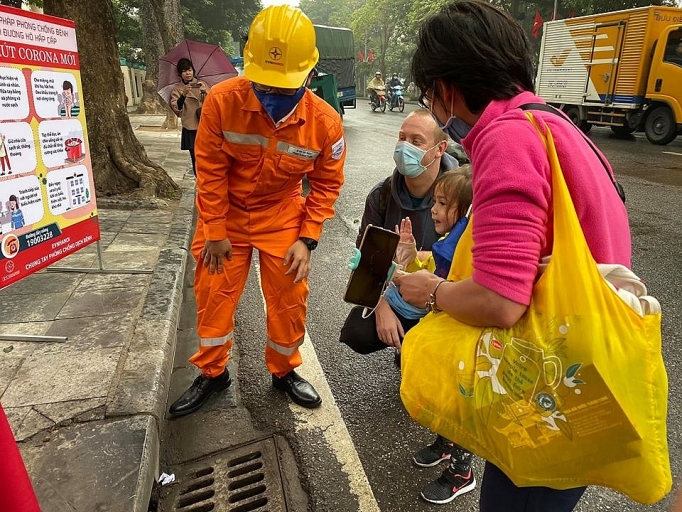 evn hanoi chung tay ung pho phong dich ncov