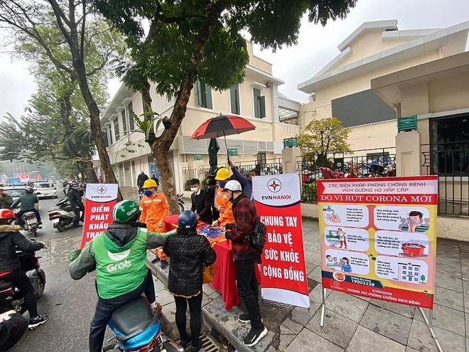 evn hanoi chung tay ung pho phong dich ncov