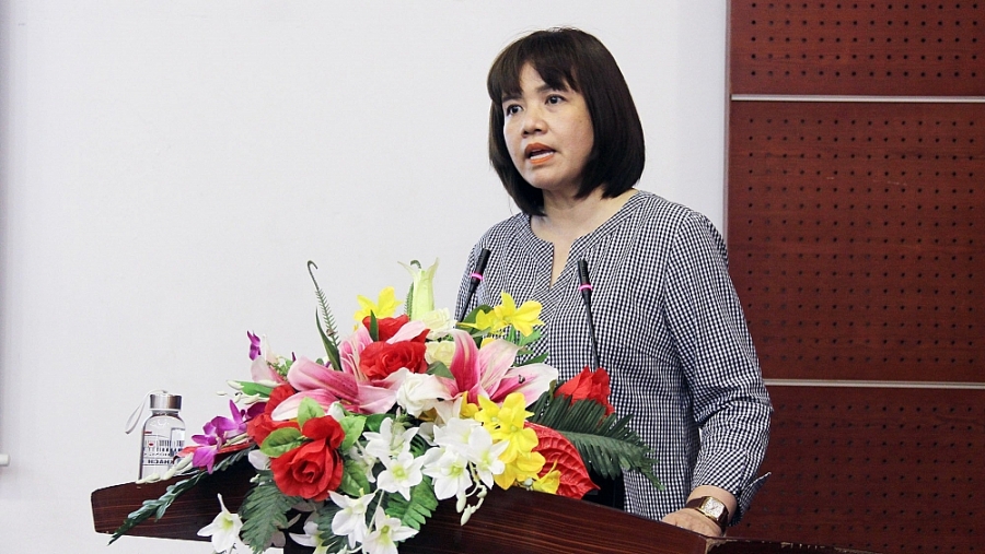 Bà Nguyễn Thị Mai Anh, Phó giám đốc Trung tâm xúc tiến đầu tư, thương mại, du lịch TP Hà Nội (HPA) phát biểu tại hội nghị Bà Nguyễn Thị Mai Anh, Phó giám đốc Trung tâm xúc tiến đầu tư, thương mại, du lịch TP Hà Nội (HPA) phát biểu tại hội nghị