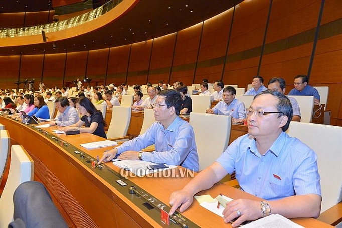 100% đại biểu Quốc hội thông qua Luật sửa đổi, bổ sung Luật Kinh doanh bảo hiểm và Luật Sở hữu trí tuệ 100 dai bieu quoc hoi co mat bieu quyet tan thanh