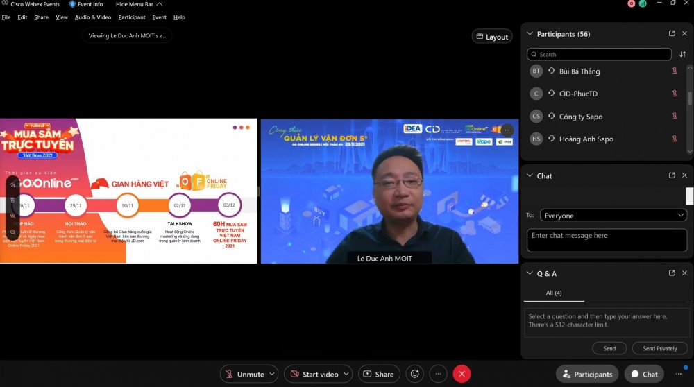 Ông Lê Đức Anh- Giám đốc Trung tâm tin học và Công nghệ số (Cục Thương mại điện tử và Kinh tế số) Bộ Công Thương.