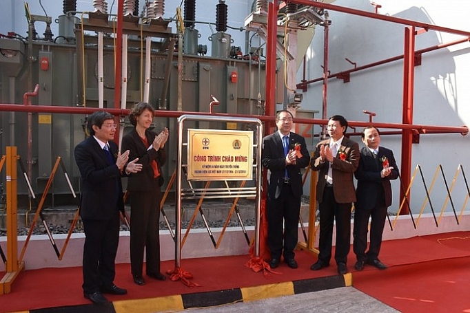 EVN HANOI gắn biển Trạm biến áp 110kV Công viên Thống Nhất và nhánh rẽ evn hanoi gan bien tram bien ap 110kv cong vien thong nhat va nhanh re