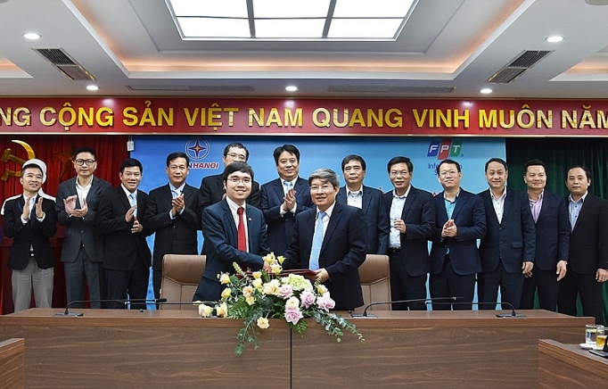 ky thoa thuan hop tac chuyen doi so evn hanoi