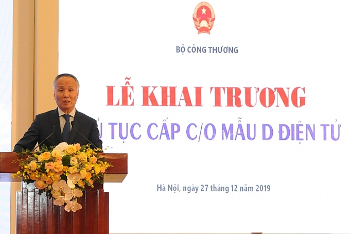 Khai trương Thủ tục cấp mẫu C/O mẫu D điện tử cho hàng hóa xuất khẩu khai truong thu tuc cap mau co mau d dien tu cho hang hoa xuat khau